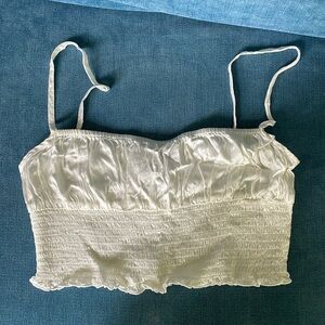 Simple white crop top